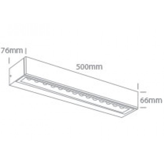 ONE LIGHT outdoor wall light Simple Sided LED, 13W, 3000K, 780lm, IP65, 67526A3/W/W