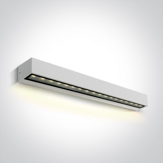 ONE LIGHT outdoor wall light Simple Sided LED, 13W, 3000K, 780lm, IP65, 67526A3/W/W