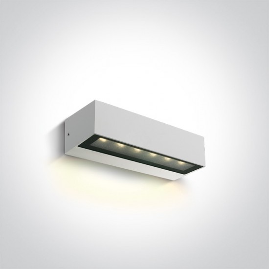 ONE LIGHT уличный настенный светильник Simple Sided LED, 8W, 3000K, 480lm, IP65, 67526A1/W/W