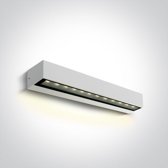 ONE LIGHT Außen-Wandleuchte Simple Sided LED, 9W, 3000K, 540lm, IP65, 67526A2/W/W