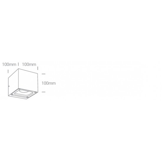 ONE LIGHT уличный настенный светильник The Cube LED, 2x6W, 3000K, 1000lm, IP65, 67524B/W/W