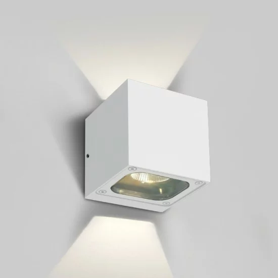 ONE LIGHT Außen-Wandleuchte The Cube LED, 2x6W, 3000K, 1000lm, IP65, 67524B/W/W ONE LIGHT Außen-Wandleuchte The Cube LED, 2x6W, 3000K, 1000lm, IP65, 67524B/W/W