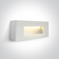 ONE LIGHT outdoor wall light The Glass Face LED, 5W, 3000K, 350lm, IP65, 67076A/W/W