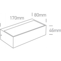 ONE LIGHT outdoor wall light LED, 7W, 3000K, 400lm, IP65, 67392/W/W