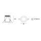 LIRALIGHTING buil-inLED light fixture STAX 95 HONEYCOMB UGR<15