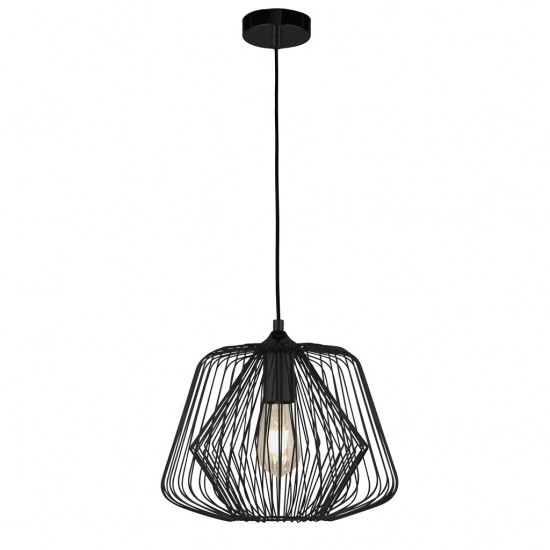 Searchlight Pendant Lamp Bell 1xE27x60W, 0211BK Searchlight Pendant Lamp Bell 1xE27x60W, 0211BK
