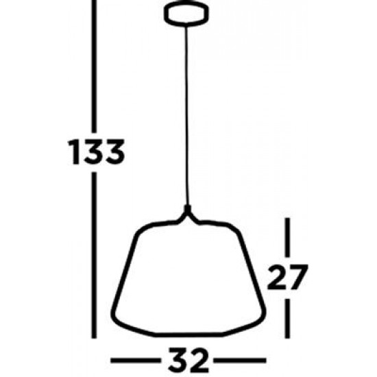Searchlight Pendant Lamp Bell 1xE27x60W, 0211BK Searchlight Pendant Lamp Bell 1xE27x60W, 0211BK