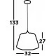 Searchlight piekaramā lampa Bell 1xE27x60W, 0211BK Searchlight piekaramā lampa Bell 1xE27x60W, 0211BK