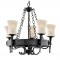 Searchlight Pendant Lamp Cartwheel 5xE27x60W, 0815-5BK