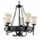 Searchlight Pendant Lamp Cartwheel 5xE27x60W, 0815-5BK Searchlight Pendant Lamp Cartwheel 5xE27x60W, 0815-5BK