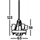 Searchlight piekaramā lampa Cartwheel 5xE27x60W, 0815-5BK