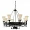 Searchlight piekaramā lampa Cartwheel 8xE27x60W, 0818-8BK