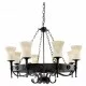 Searchlight piekaramā lampa Cartwheel 8xE27x60W, 0818-8BK Searchlight piekaramā lampa Cartwheel 8xE27x60W, 0818-8BK