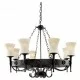 Searchlight piekaramā lampa Cartwheel 8xE27x60W, 0818-8BK Searchlight piekaramā lampa Cartwheel 8xE27x60W, 0818-8BK
