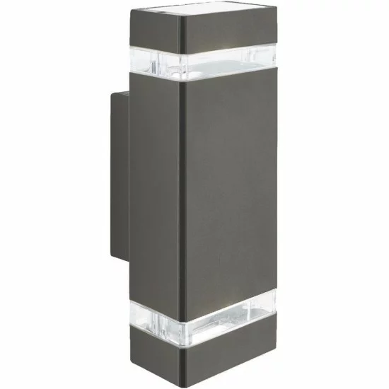 Searchlight outdoor wall light Sheffield, 2x50WxGU10, IP44, 1002-2GY-LED Searchlight outdoor wall light Sheffield, 2x50WxGU10, IP44, 1002-2GY-LED