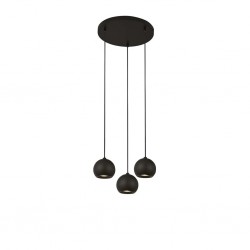 Searchlight pendant lamp Eindhoven 3x50WxGU10, 1014-3BK