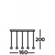 Searchlight Pendelleuchte Eindhoven 5x50WxGU10, 1014-5BK