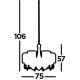 Searchlight Pendelleuchte Nina 8x60WxE14, 1058-8CC