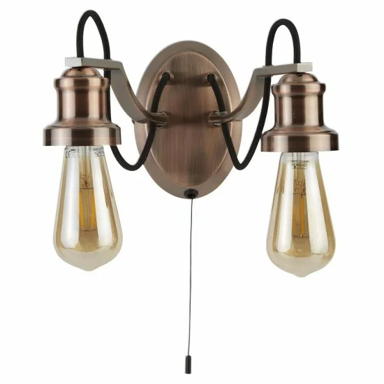 Searchlight sienas gaismeklis Olivia 2xE27x60W 1062-2CU Searchlight sienas gaismeklis Olivia 2xE27x60W 1062-2CU