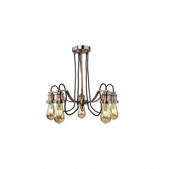 Searchlight Pendant Lamp Olivia 5xE27x60W, 1065-5CU