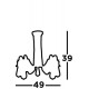 Searchlight подвесной светильник Olivia 5xE27x60W, 1065-5CU