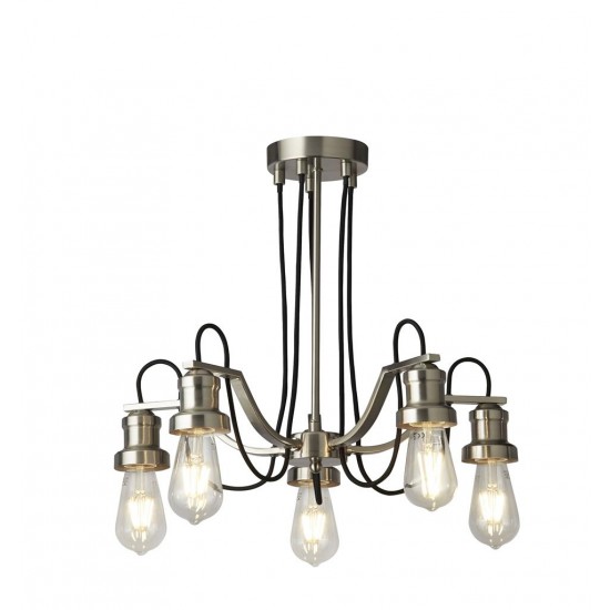 Searchlight Pendant Lamp Olivia 5xE27x60W, 1065-5SS