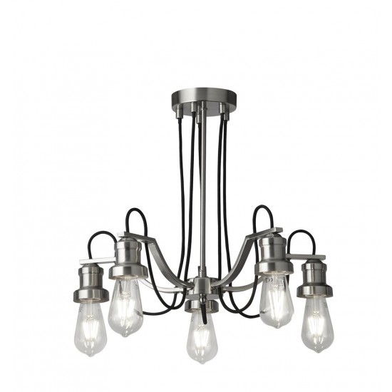 Searchlight Pendant Lamp Olivia 5xE27x60W, 1065-5SS