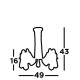 Searchlight подвесной светильник Olivia 5xE27x60W, 1065-5SS
