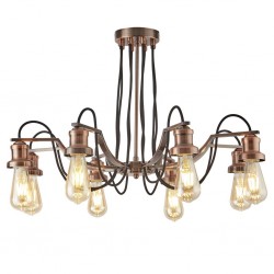 Searchlight Pendant Lamp Olivia 8xE27x60W, 1068-8CU