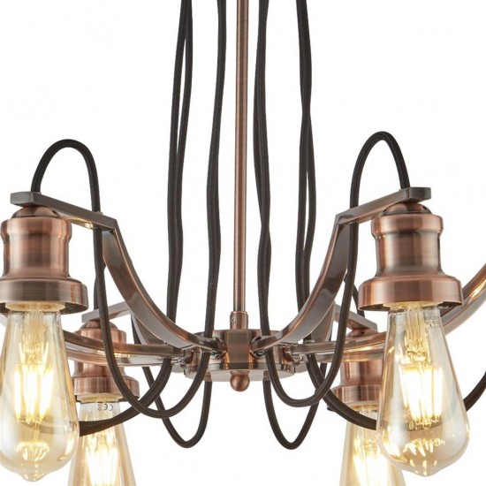 Searchlight Pendant Lamp Olivia 8xE27x60W, 1068-8CU