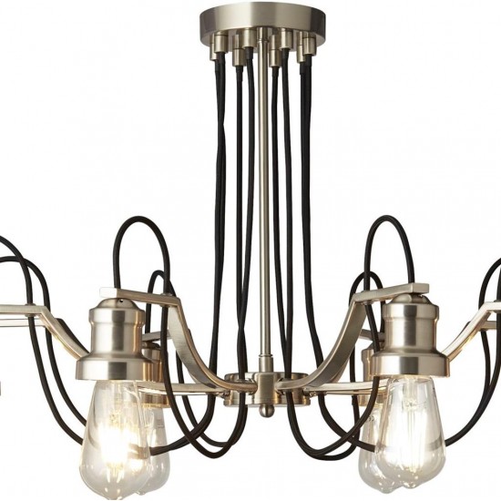 Searchlight Pendant Lamp Olivia 8xE27x60W, 1068-8SS