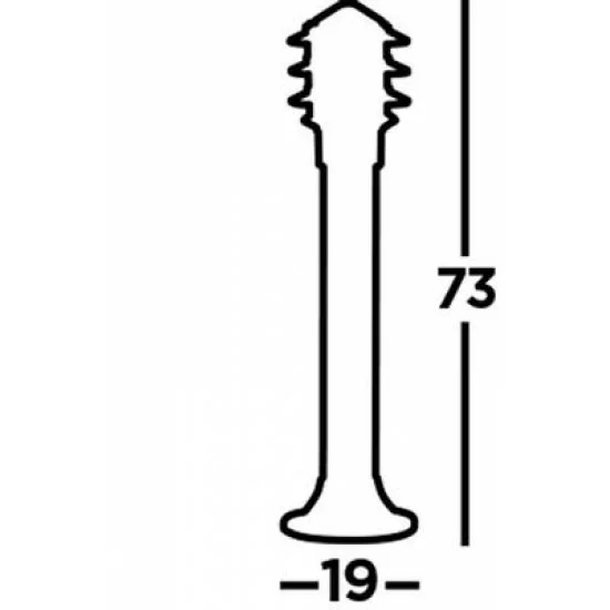 Searchlight DĀRZA DEKORATĪVAIS GAISMEKLIS, STABS BOLLARDS, 1x60WxE27, IP44, 1076-730 Searchlight DĀRZA DEKORATĪVAIS GAISMEKLIS, STABS BOLLARDS, 1x60WxE27, IP44, 1076-730