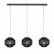 Searchlight piekaramā lampa Wicker 3xE27x60W, 11201-3BK