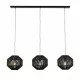 Searchlight piekaramā lampa Wicker 3xE27x60W, 11201-3BK Searchlight piekaramā lampa Wicker 3xE27x60W, 11201-3BK