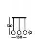 Searchlight piekaramā lampa Wicker 3xE27x60W, 11201-3BK Searchlight piekaramā lampa Wicker 3xE27x60W, 11201-3BK