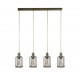 Searchlight Pendant Lamp Pipes 4xE27x60W, 1164-4AB