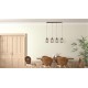 Searchlight Pendant Lamp Pipes 4xE27x60W, 1164-4AB