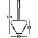 Searchlight piekaramā lampa Clarissa 9xE14x60W, 1229-9CC