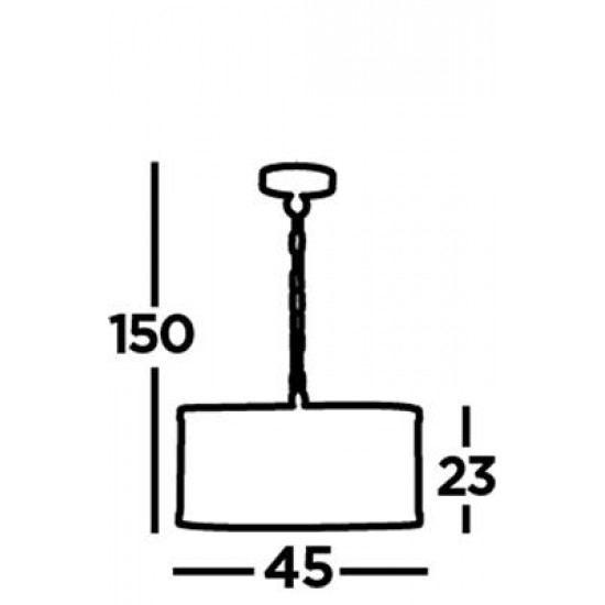 Searchlight Pendelleuchte Fishnet, 3x60WxE27, 12483-3GO