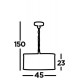 Searchlight Pendelleuchte Fishnet, 3x60WxE27, 12483-3GO