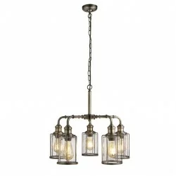 Searchlight Pendant Lamp Pipes 5xE27x60W, 1265-5AB