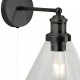 Searchlight wall light Pyramid 1xE27x60W 1277BK