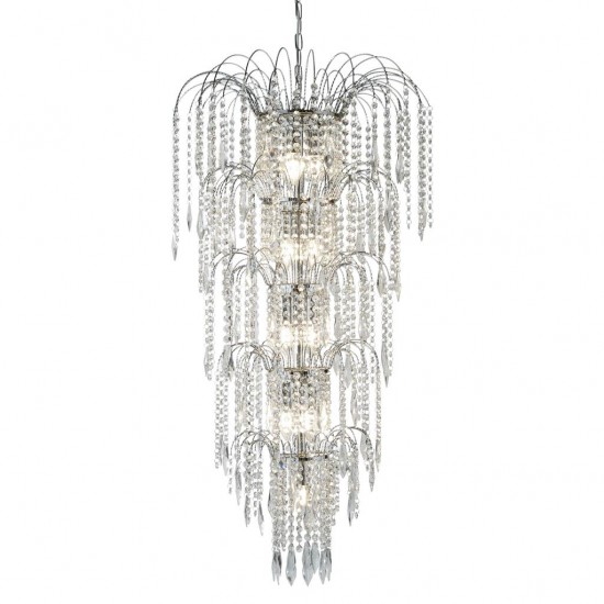 Searchlight Pendant Lamp Victoria Waterfall 13xE14x60W, 1313-13CC