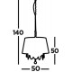 Searchlight Pendelleuchte Venetian 5xE14x60W, 1485-5CC