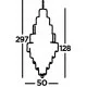 Searchlight piekaramais gaismeklis Empire, 13x60WxE14, 1500CC Searchlight piekaramais gaismeklis Empire, 13x60WxE14, 1500CC