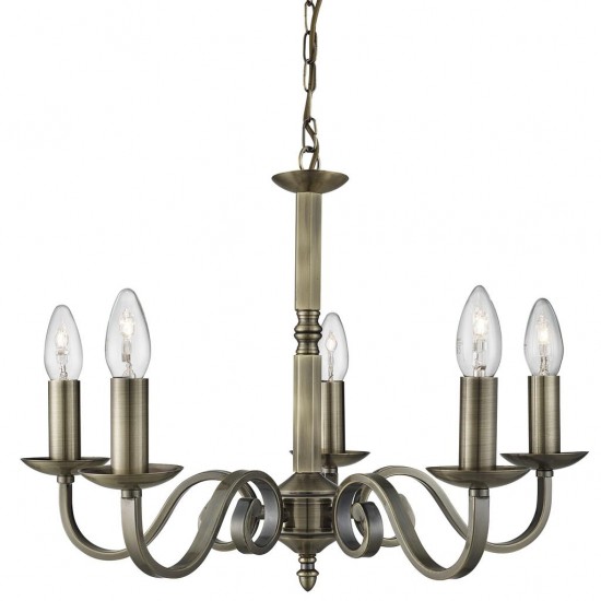 Searchlight Pendant Lamp Richmond 5xE14x60W, 1505-5AB