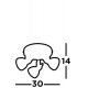 Searchlight ПОТОЛОЧНЫЙ СВЕТИЛЬНИК Focus 3xGU10x50W, 1543AB