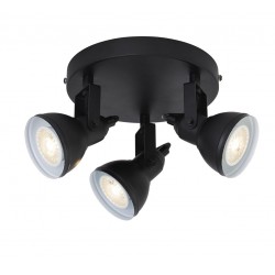 Searchlight GRIESTU GAISMEKLIS Focus 3xGU10x50W, 1543BK