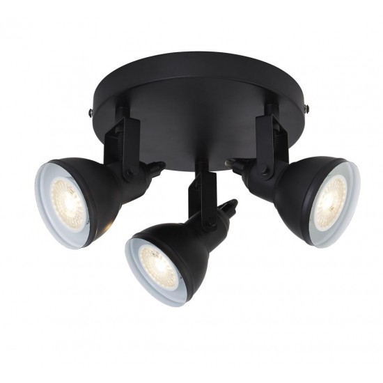 Searchlight ПОТОЛОЧНЫЙ СВЕТИЛЬНИК Focus 3xGU10x50W, 1543BK