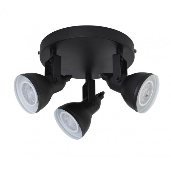 Searchlight ПОТОЛОЧНЫЙ СВЕТИЛЬНИК Focus 3xGU10x50W, 1543BK